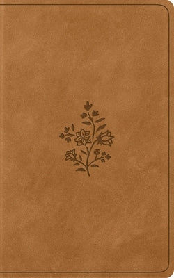 ESV Vest Pocket New Testament with Psalms and Proverbs, Red Letter (Trutone, Nubuck Caramel, Wildflower Design)