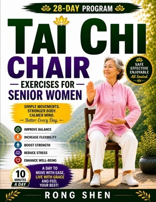 Tai Chi Chair Exercises For Senior Women: A Safe, Gentle 28-Day Seated Program to Improve Balance, Increase Flexibility, Build Strength, and Feel Conf
